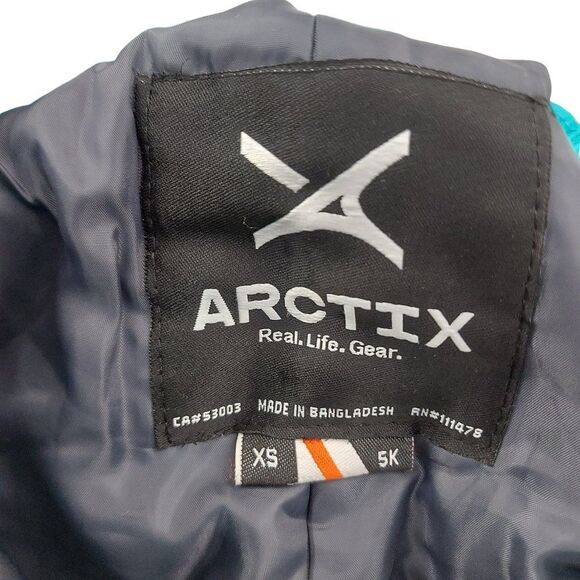 Arctix A6 Fleece Top Snow Bib Overalls Pants Kids XS Green Insulated Unisex - Picture 9 of 11